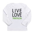 thumbnail image 1 of CafePress - Live Love Triathlon Long Sleeve Infant T Shirt - Long Sleeve Infant T-Shirt, 1 of 2