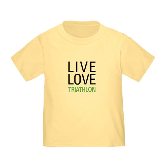 CafePress - Live Love Triathlon Toddler T Shirt - Cute Toddler T-Shirt, 100% Cotton