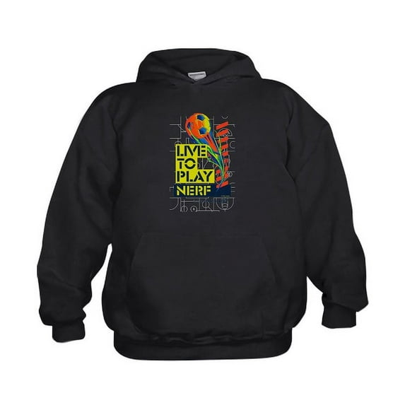 CafePress - Live To Play Nerf Soccer Sweatshirt - Kids Hooded Sweatshirt, Classic Hoodie