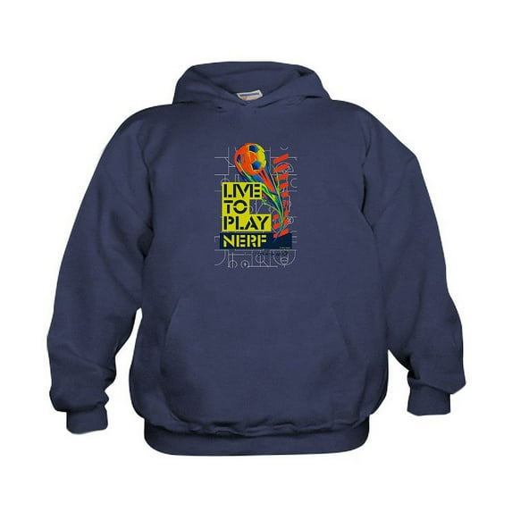 CafePress - Live To Play Nerf Soccer Sweatshirt - Kids Hooded Sweatshirt, Classic Hoodie