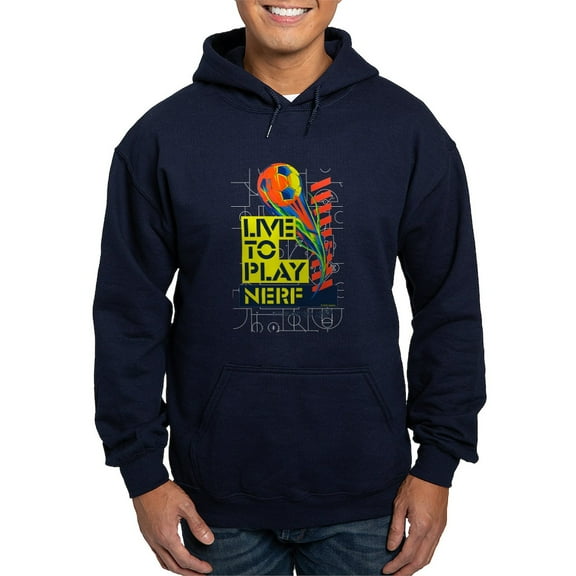 CafePress - Live To Play Nerf Soccer Sweatshirt - Pullover Hoodie, Classic, Comfortable Hooded Sweatshirt