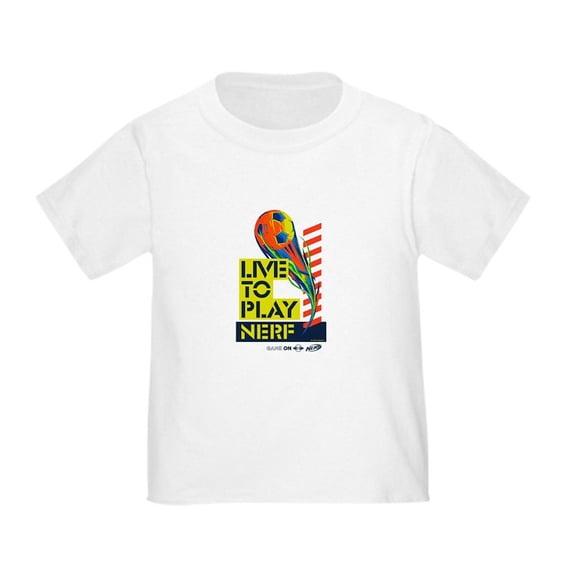 CafePress - Live To Play Nerf Soccer T Shirt - Cute Toddler T-Shirt, 100% Cotton