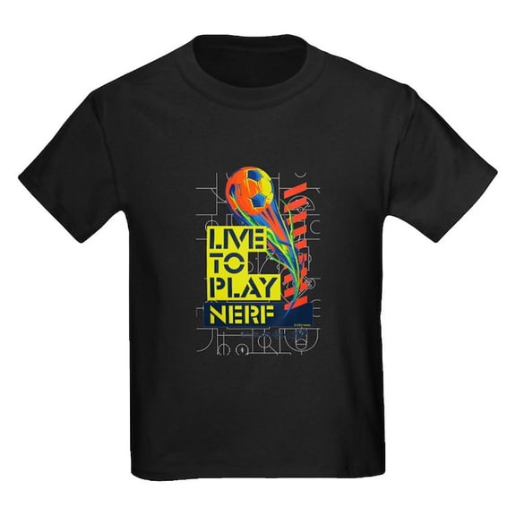 CafePress - Live To Play Nerf Soccer T Shirt - Dark T-Shirt Kids XS-XL
