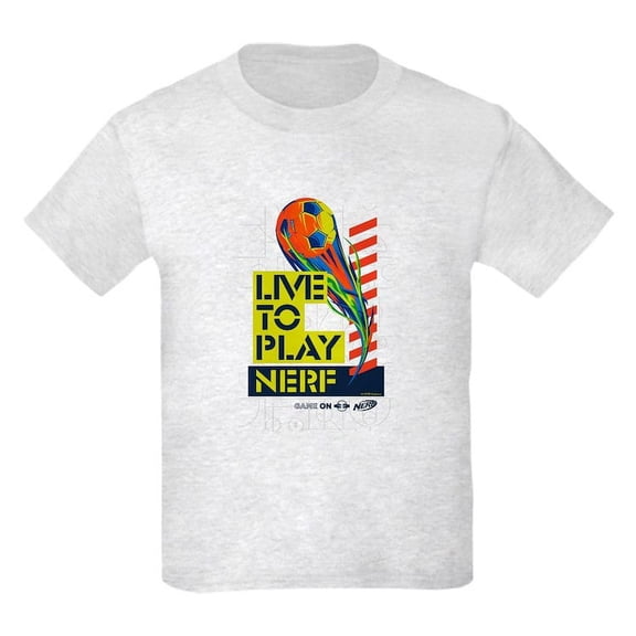 CafePress - Live To Play Nerf Soccer T Shirt - Light T-Shirt Kids XS-XL