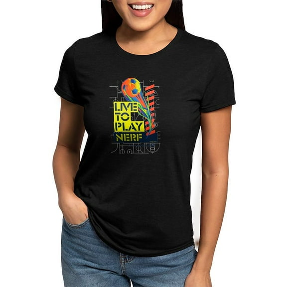 CafePress - Live To Play Nerf Soccer T Shirt - Womens Tri-blend T-Shirt