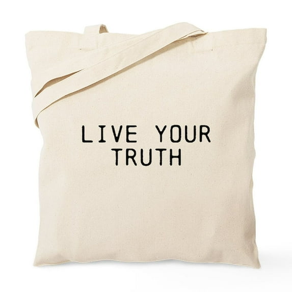 CafePress - Live Your Truth Tote Bag - Unisex Canvas Tote Bag, Beige, 1-Piece