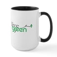 thumbnail image 1 of CafePress - Livegreen4 Large Mug - 15 oz Ceramic Large White Novelty Mug, 1 of 4