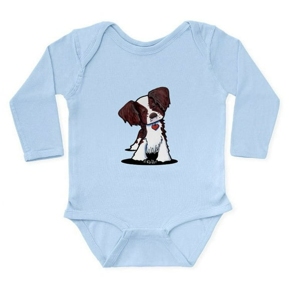 CafePress - Liver Brittany Long Sleeve Infant Bodysuit - Long Sleeve Cotton Baby Bodysuit