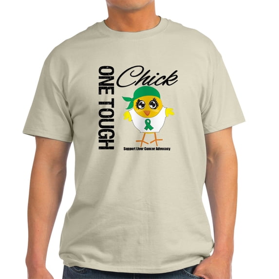 CafePress - Liver Cancer One Tough Chick Light T Shirt - Men's Classic Graphic T-Shirt