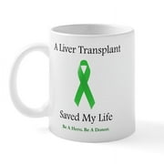CafePress - Liver Transplant Survivor Mug - 11 oz Ceramic Mug - Novelty Coffee Tea Cup