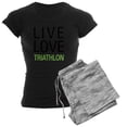 thumbnail image 1 of CafePress - Livetriath Women's Dark Pajamas - Women's Short Sleeve Print T-Shirt and Pants Dark Cotton Pajama Set, 1 of 7