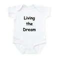 thumbnail image 1 of CafePress - Living The Dream Infant Bodysuit - Baby Light Bodysuit, Size Newborn - 24 Months, 1 of 4