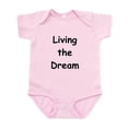 thumbnail image 1 of CafePress - Living The Dream Infant Bodysuit - Baby Light Bodysuit, Size Newborn - 24 Months, 1 of 4
