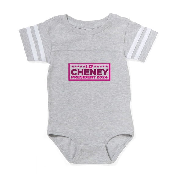 CafePress - Liz Cheney For President 20 - Cute Infant Baby Football Bodysuit