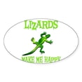 thumbnail image 1 of CafePress - Lizard - Sticker (Oval), 1 of 1
