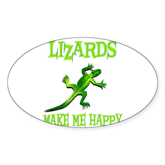 CafePress - Lizard - Sticker (Oval)