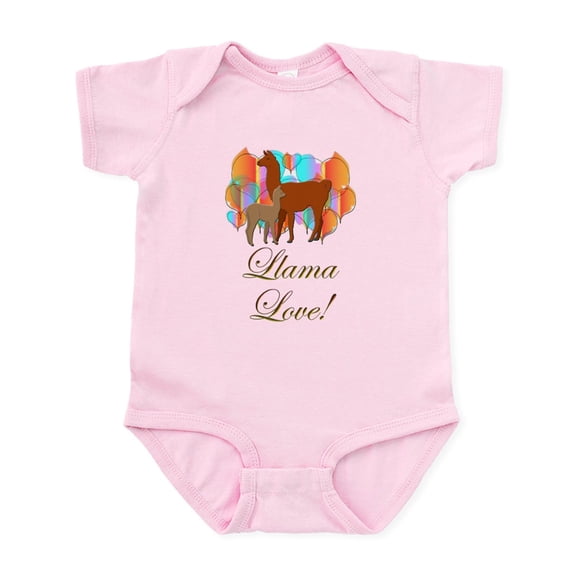 CafePress - Llama Love! Infant Bodysuit - Baby Light Bodysuit, Size Newborn - 24 Months