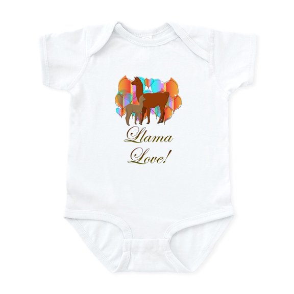 CafePress - Llama Love! Infant Bodysuit - Baby Light Bodysuit, Size Newborn - 24 Months
