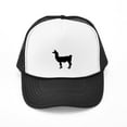 thumbnail image 1 of CafePress - Llama Silhouette - Adjustable Unisex Printed Trucker Hat with Mesh Back, 1 of 9