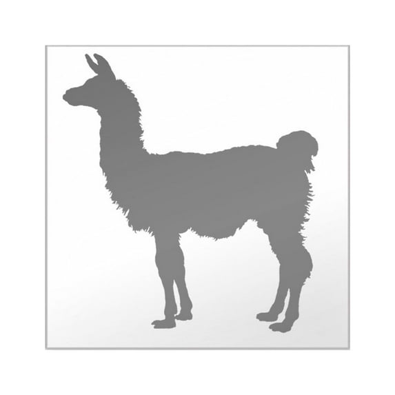 CafePress - Llama Silhouette Square Sticker 3 X 3 - Square Sticker 3" x 3"