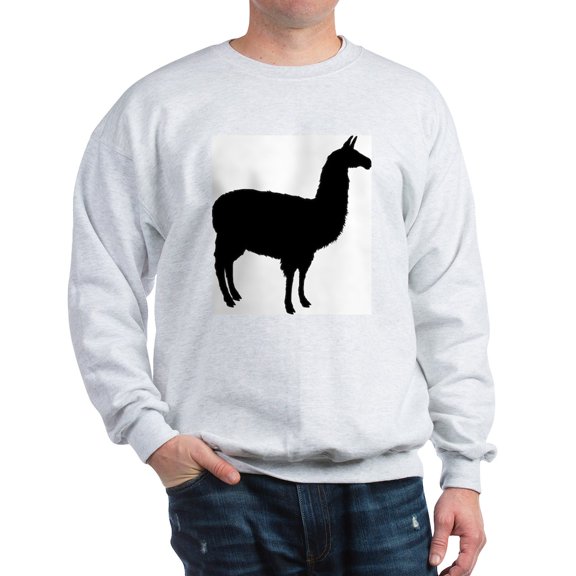 CafePress - Llama Sweatshirt - Crew Neck Sweatshirt