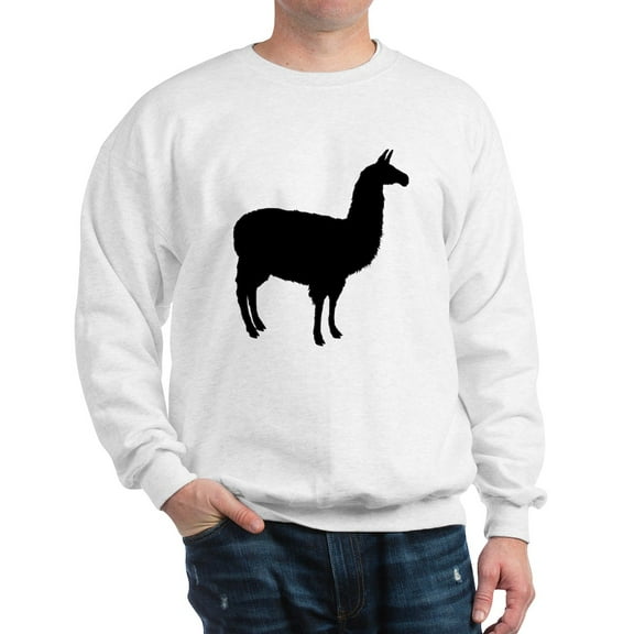 CafePress - Llama Sweatshirt - Crew Neck Sweatshirt