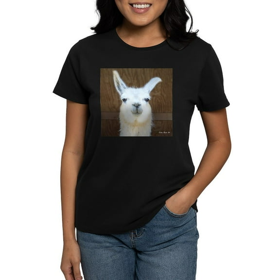 CafePress - Llama T Shirt - Women's Traditional Fit Dark T-Shirt