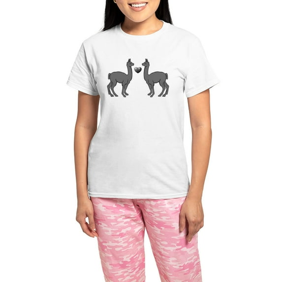 CafePress - Women's Light Pajamas - Women's Short Sleeve Print T-Shirt and Pants Light Cotton Pajama Set