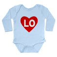 thumbnail image 1 of CafePress - Lo (Love) Heart Long Sleeve Infant Body Suit - Long Sleeve Cotton Baby Bodysuit, 1 of 4