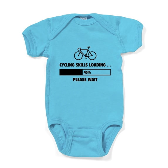 CafePress - Loadingcycling1a - Cute Infant Bodysuit Baby Romper