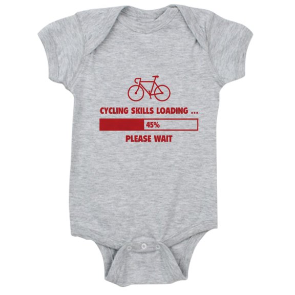 CafePress - Loadingcycling1e - Cute Infant Bodysuit Baby Romper