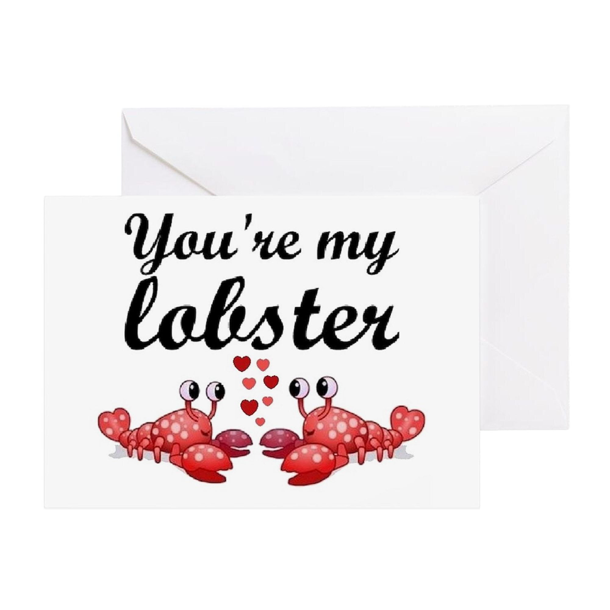 Cafepress Lobster Card Greeting Cards Greeting Card Blank Inside