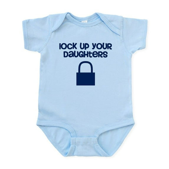 CafePress - Lock Up Your Daughters Bodysuit - Baby Light Bodysuit, Size Newborn - 24 Months