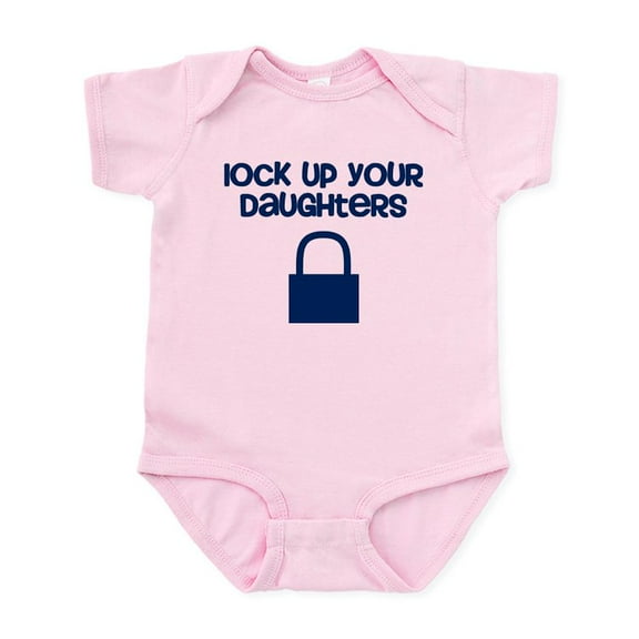 CafePress - Lock Up Your Daughters Bodysuit - Baby Light Bodysuit, Size Newborn - 24 Months