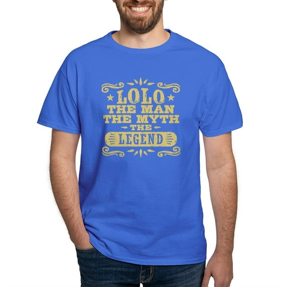 CafePress - Lolo The Man The Myth The Legend Dark T Shirt - Men's Classic Graphic Cotton T-Shirt