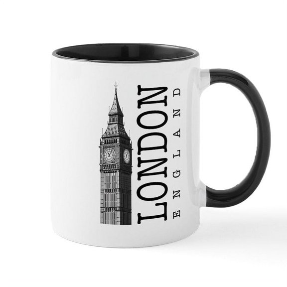CafePress - London Big Ben Mugs - 11 oz Ceramic Mug - Novelty Coffee Tea Cup