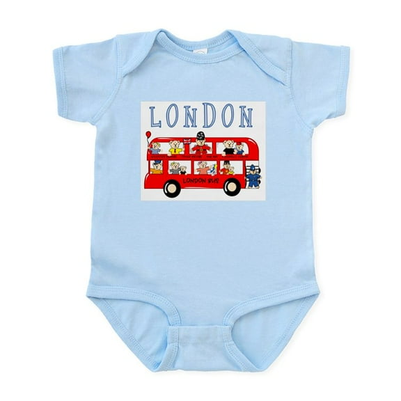 CafePress - London Bus Infant Bodysuit - Baby Light Bodysuit, Size Newborn - 24 Months