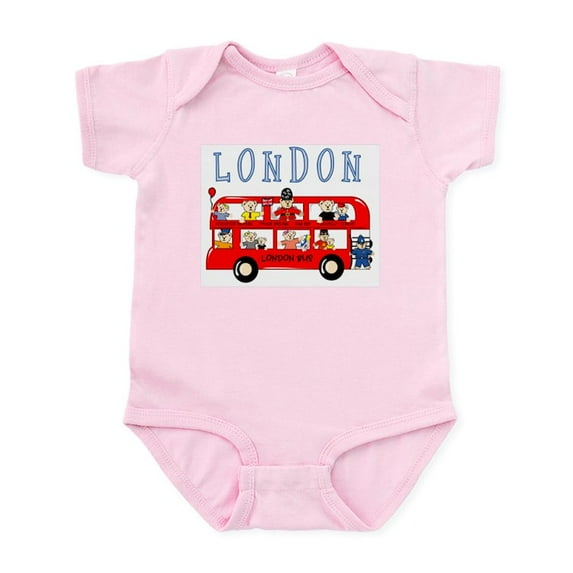 CafePress - London Bus Infant Bodysuit - Baby Light Bodysuit, Size Newborn - 24 Months