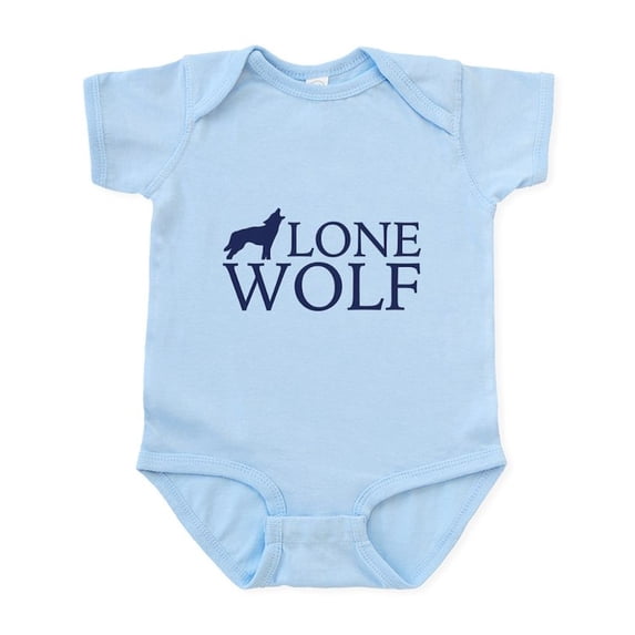 CafePress - Lone Wolf Infant Bodysuit - Baby Light Bodysuit, Size Newborn - 24 Months