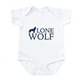 thumbnail image 1 of CafePress - Lone Wolf Infant Bodysuit - Baby Light Bodysuit, Size Newborn - 24 Months, 1 of 4