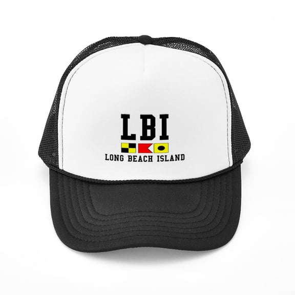 CafePress - Long Beach Island, NJ - Adjustable Unisex Printed Trucker Hat with Mesh Back