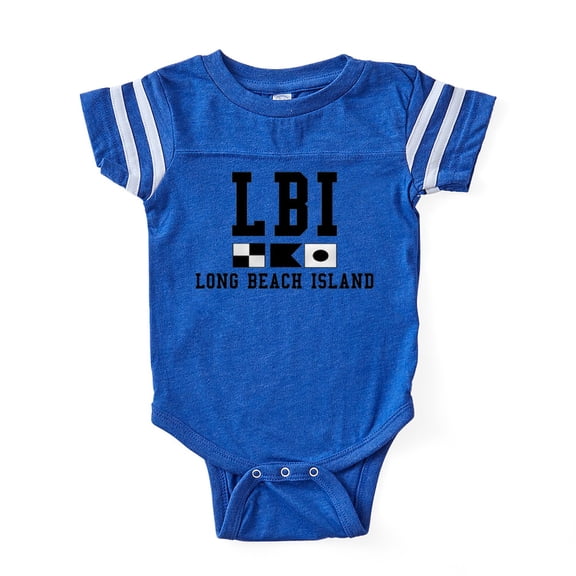 CafePress - Long Beach Island, NJ - Cute Infant Baby Football Bodysuit