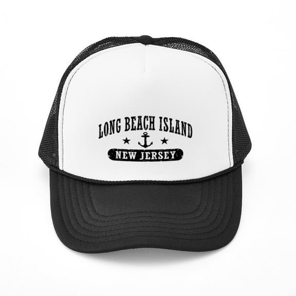 CafePress - Long Beach Island NJ - Adjustable Unisex Printed Trucker Hat with Mesh Back
