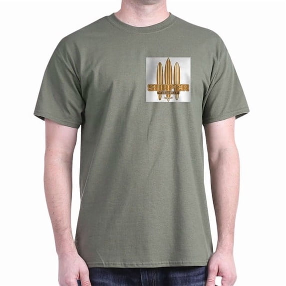 Merch Board CafePress - Long Board Surfer Light T Shirt - Men's Classic Cotton T ...