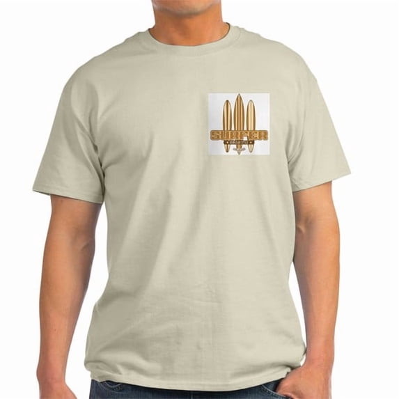 Merch Board CafePress - Long Board Surfer Light T Shirt - Men's Classic Cotton T ...