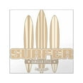 thumbnail image 1 of CafePress - Long Board Surfer Square Sticker - Square Sticker 3" x 3", 1 of 1