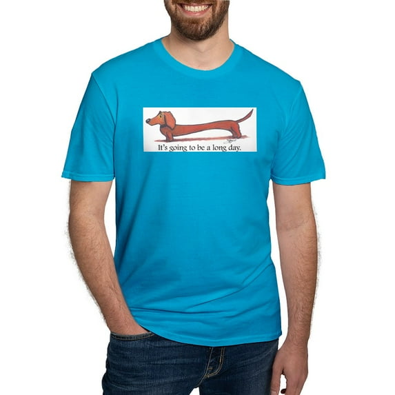 CafePress - Long Day Dachshund Men's Classic T Shirt - Men's Fitted T-Shirt
