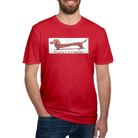 CafePress - Long Day Dachshund Men's Classic T Shirt - Men's Fitted T-Shirt