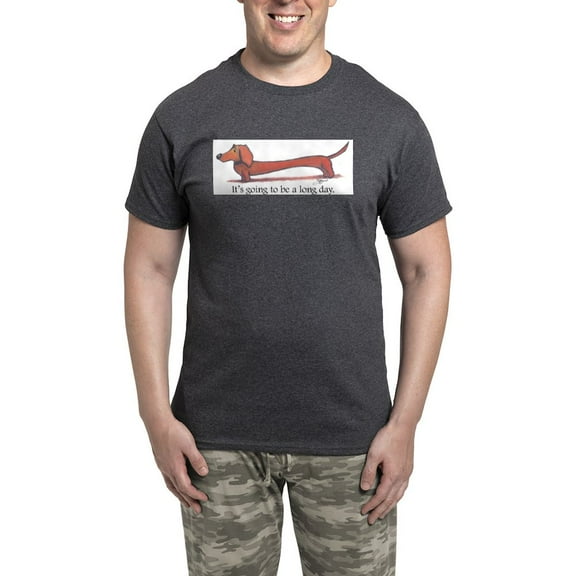 CafePress - Long Day Dachshund Pajamas - Men's Loose Fit, Cotton - 2 Piece Pajama Set