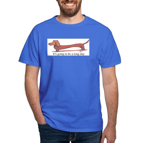 CafePress - Long Day Dachshund T Shirt - Men's Classic Graphic Cotton T-Shirt
